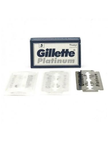 Hojas de afeitar doble filo Gillette Platinum (5u)